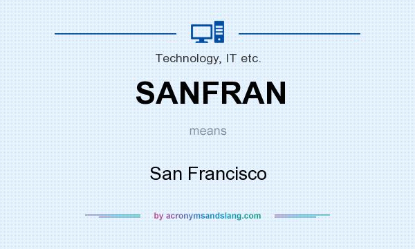 What does SANFRAN mean? It stands for San Francisco