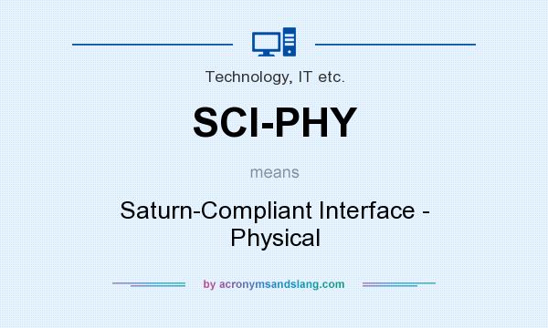 What does SCI-PHY mean? It stands for Saturn-Compliant Interface - Physical