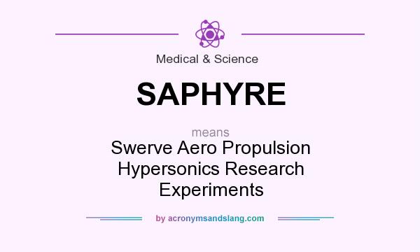 What does SAPHYRE mean? It stands for Swerve Aero Propulsion Hypersonics Research Experiments