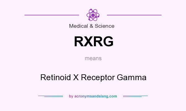 What does RXRG mean? It stands for Retinoid X Receptor Gamma