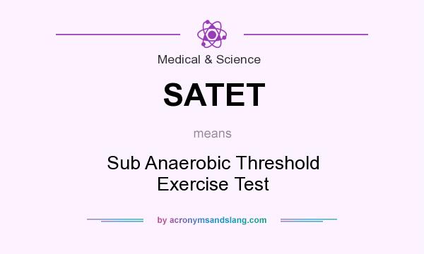 What does SATET mean? It stands for Sub Anaerobic Threshold Exercise Test