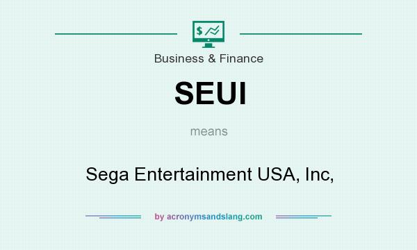 What does SEUI mean? It stands for Sega Entertainment USA, Inc,