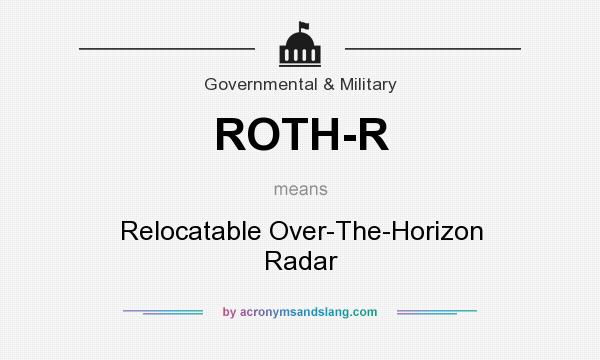 What does ROTH-R mean? It stands for Relocatable Over-The-Horizon Radar