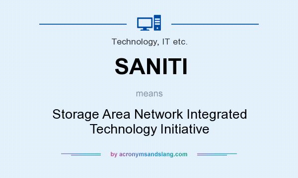 What does SANITI mean? It stands for Storage Area Network Integrated Technology Initiative