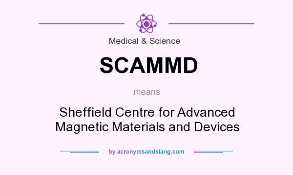 What does SCAMMD mean? It stands for Sheffield Centre for Advanced Magnetic Materials and Devices