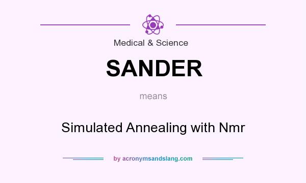 What does SANDER mean? It stands for Simulated Annealing with Nmr