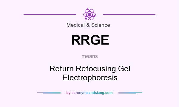 What does RRGE mean? It stands for Return Refocusing Gel Electrophoresis