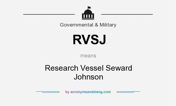What does RVSJ mean? It stands for Research Vessel Seward Johnson