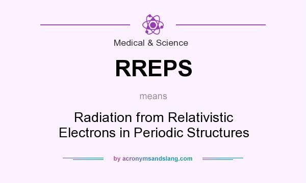 What does RREPS mean? It stands for Radiation from Relativistic Electrons in Periodic Structures