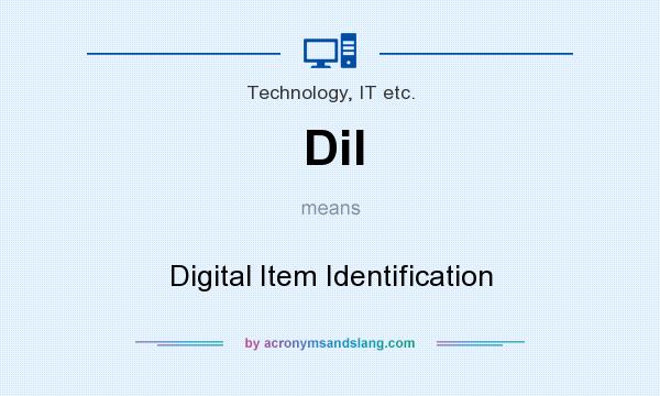 What does DiI mean? It stands for Digital Item Identification