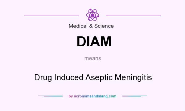 What does DIAM mean? It stands for Drug Induced Aseptic Meningitis
