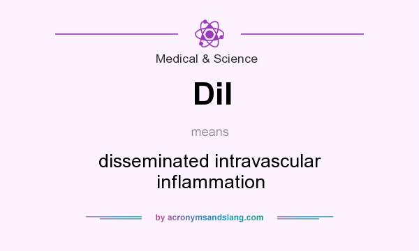 What does DiI mean? It stands for disseminated intravascular inflammation