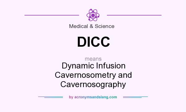 What does DICC mean? It stands for Dynamic Infusion Cavernosometry and Cavernosography