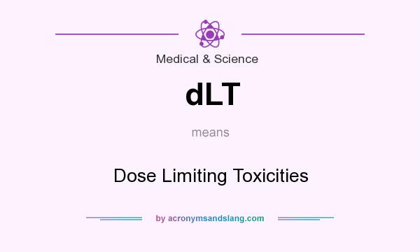 What does dLT mean? It stands for Dose Limiting Toxicities