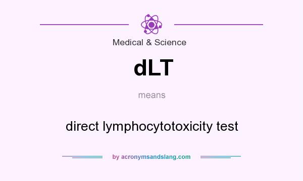 What does dLT mean? It stands for direct lymphocytotoxicity test