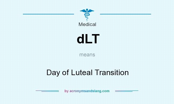 What does dLT mean? It stands for Day of Luteal Transition