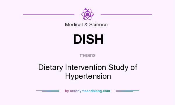 What does DISH mean? It stands for Dietary Intervention Study of Hypertension