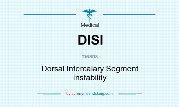 What does DISI mean? It stands for Dorsal Intercalary Segment Instability