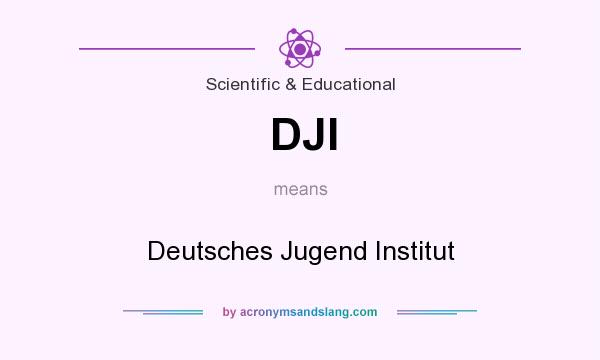 What does DJI mean? It stands for Deutsches Jugend Institut