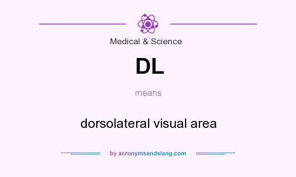 What does DL mean? It stands for dorsolateral visual area