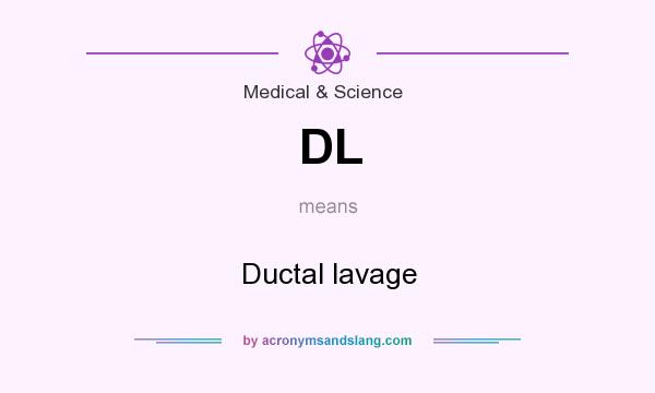 What does DL mean? It stands for Ductal lavage
