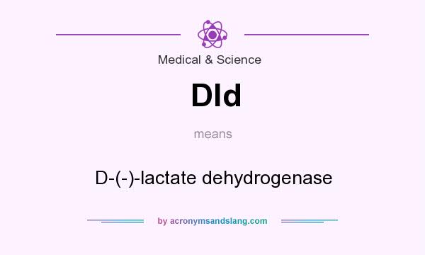 What does Dld mean? It stands for D-(-)-lactate dehydrogenase