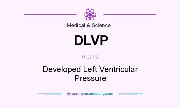 What does DLVP mean? It stands for Developed Left Ventricular Pressure