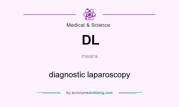 What does DL mean? It stands for diagnostic laparoscopy