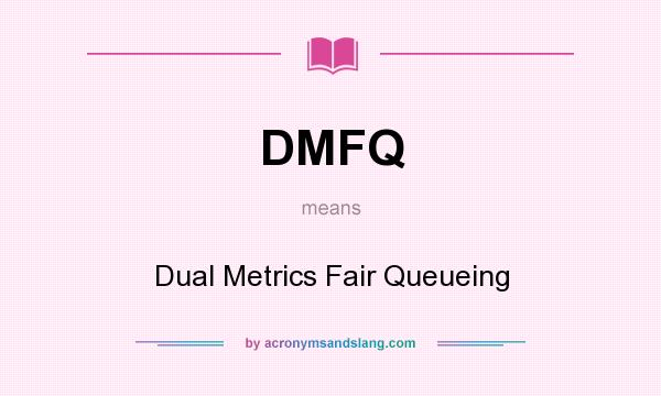 What does DMFQ mean? It stands for Dual Metrics Fair Queueing