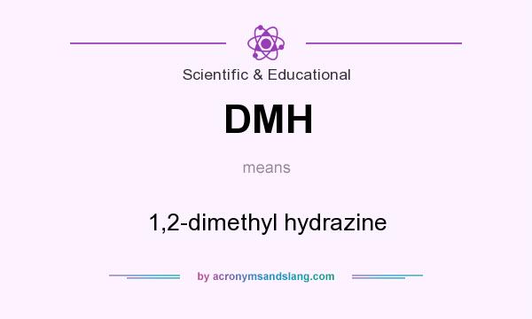 What does DMH mean? It stands for 1,2-dimethyl hydrazine