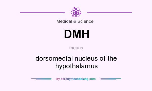 What does DMH mean? It stands for dorsomedial nucleus of the hypothalamus