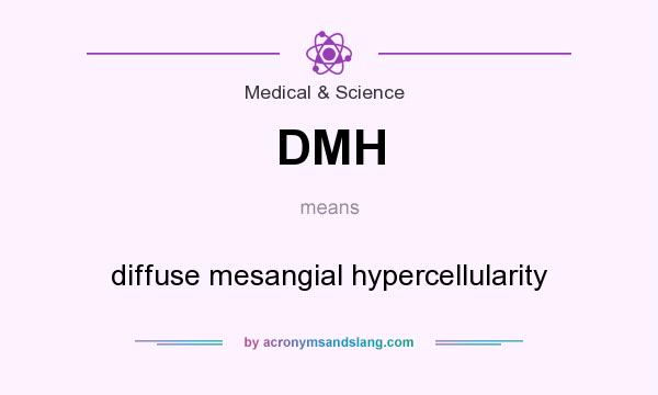 What does DMH mean? It stands for diffuse mesangial hypercellularity
