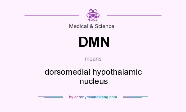 What does DMN mean? It stands for dorsomedial hypothalamic nucleus