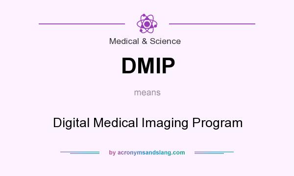 What does DMIP mean? It stands for Digital Medical Imaging Program