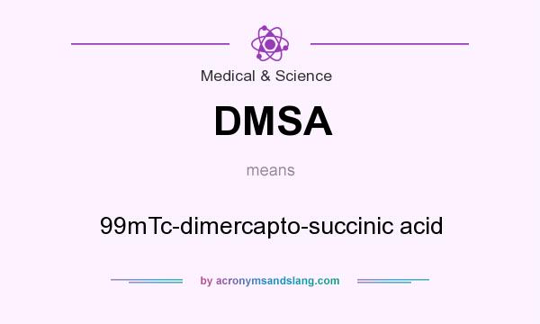 What does DMSA mean? It stands for 99mTc-dimercapto-succinic acid