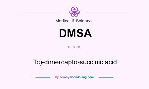 What does DMSA mean? It stands for Tc)-dimercapto-succinic acid