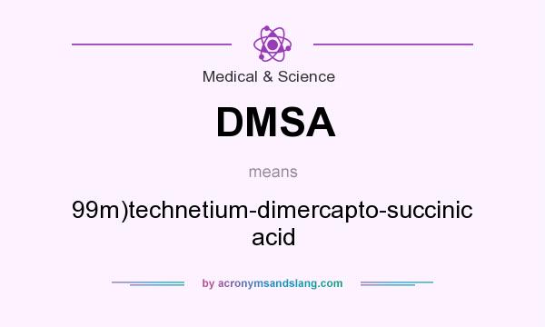 What does DMSA mean? It stands for 99m)technetium-dimercapto-succinic acid