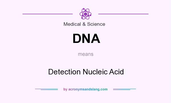 What does DNA mean? It stands for Detection Nucleic Acid