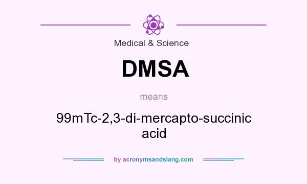 What does DMSA mean? It stands for 99mTc-2,3-di-mercapto-succinic acid