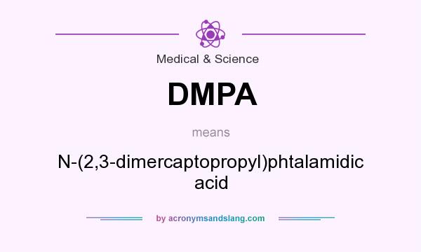 What does DMPA mean? It stands for N-(2,3-dimercaptopropyl)phtalamidic acid