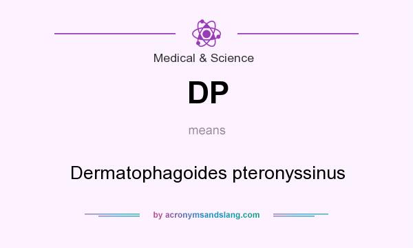 What does DP mean? It stands for Dermatophagoides pteronyssinus