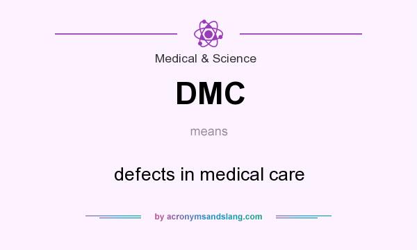 What does DMC mean? It stands for defects in medical care