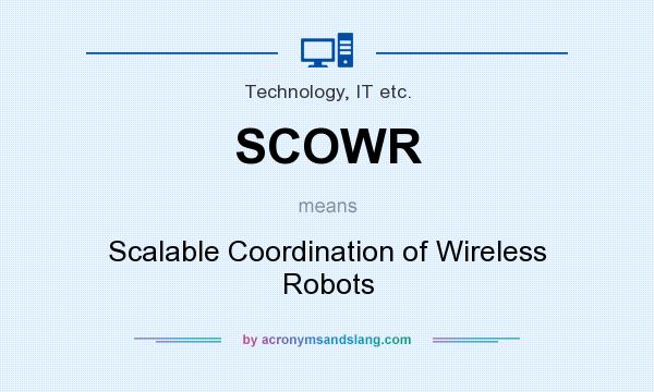What does SCOWR mean? It stands for Scalable Coordination of Wireless Robots