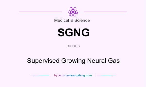 What does SGNG mean? It stands for Supervised Growing Neural Gas