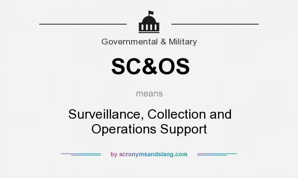 What does SC&OS mean? It stands for Surveillance, Collection and Operations Support