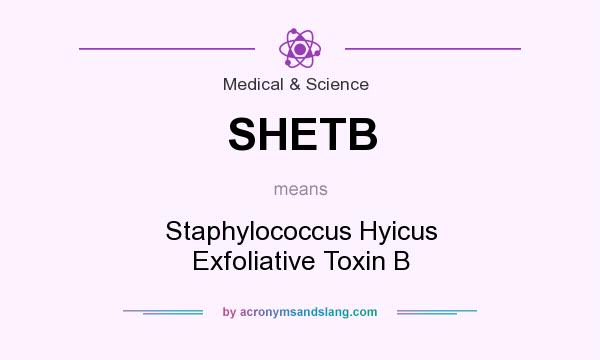 What does SHETB mean? It stands for Staphylococcus Hyicus Exfoliative Toxin B