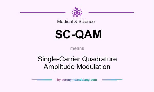 What does SC-QAM mean? It stands for Single-Carrier Quadrature Amplitude Modulation