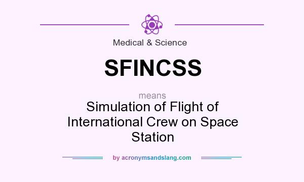 What does SFINCSS mean? It stands for Simulation of Flight of International Crew on Space Station