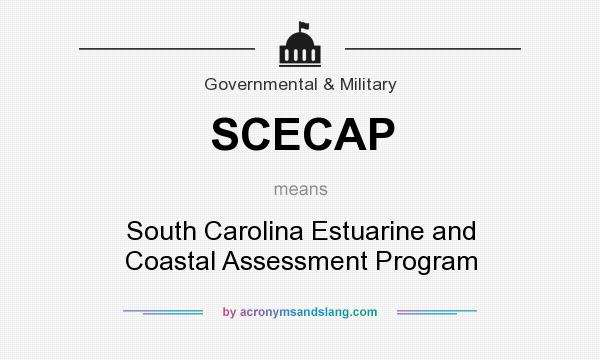 What does SCECAP mean? It stands for South Carolina Estuarine and Coastal Assessment Program