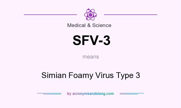 What does SFV-3 mean? It stands for Simian Foamy Virus Type 3
